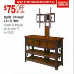Bayside Burnishings 3-in-1 TV Stand for $75 Off at Costco
