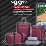 bjs samsonite luggage set