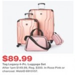 tag legacy 4 piece luggage set